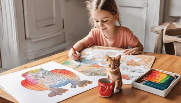 Chat à colorier : idées et modèles à imprimer pour les enfants