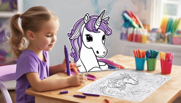 Licornes à colorier et imprimer pour enfants : des modèles faciles et amusants
